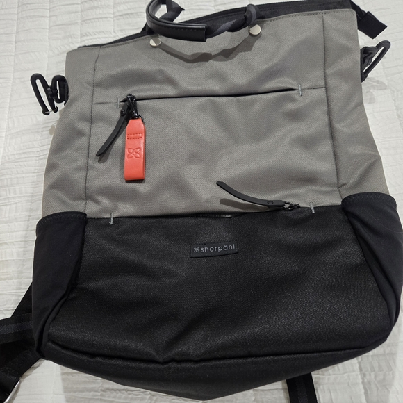 Sherpani Two-Tone Gray and Black Backpack - Picture 1 of 5